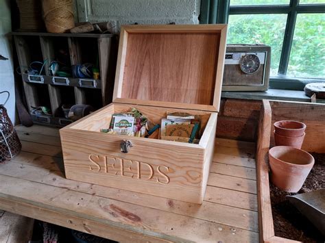 wooden seed boxes for gardeners